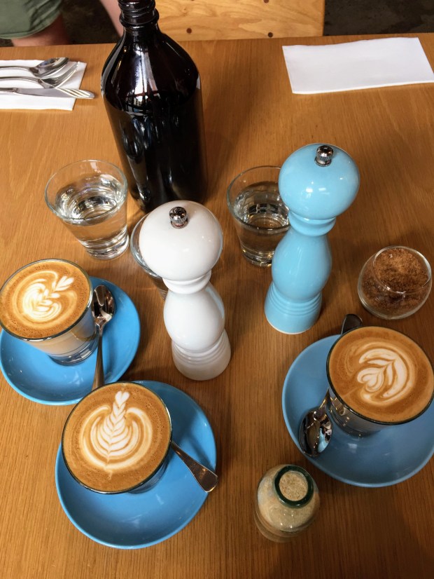 Gorgeous lattes at Proud Mary in Melbourne, Australia