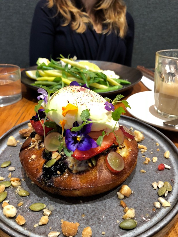 Blueberry ricotta hotcake from Top Paddock in Melbourne, Australia