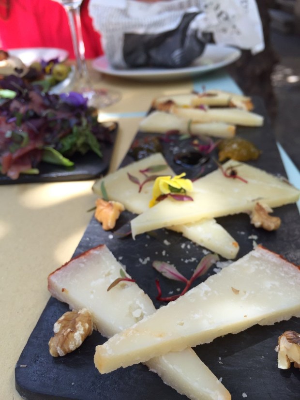 Cheese course at Mama Bistro in Sevilla, Spain