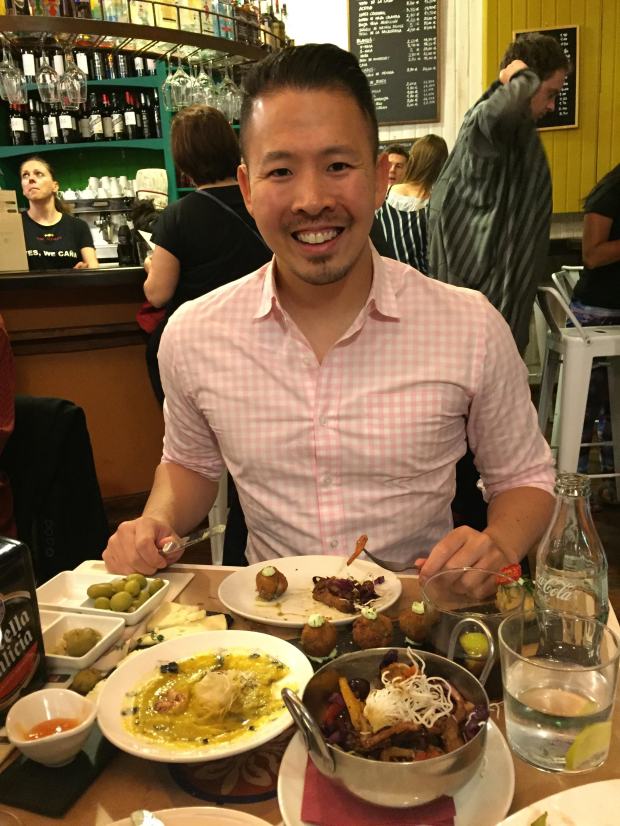 Celebratory dinner at La Bartola in Sevilla, Spain